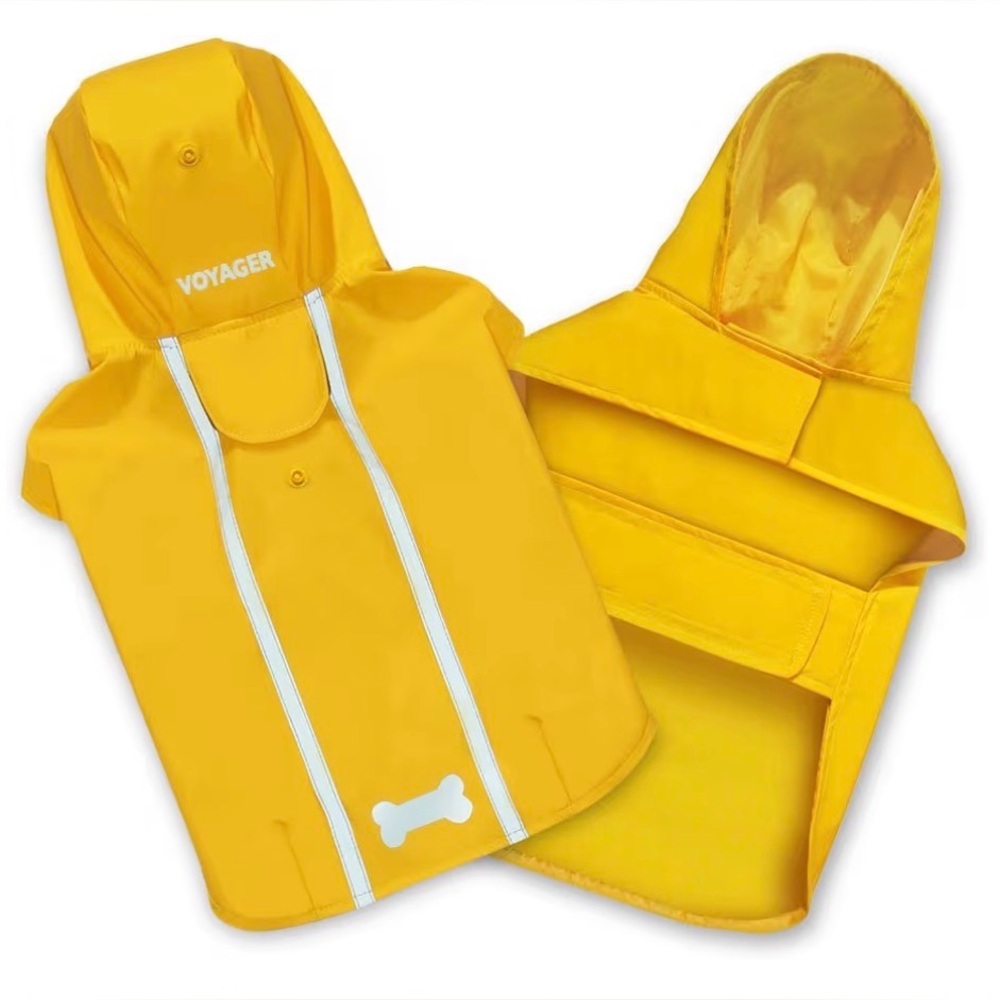 Voyager Yellow Waterproof Dog Raincoat